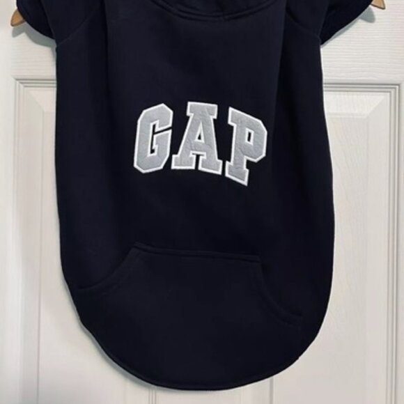 BNWT GAP LOGO PET HOODIE HEAVY SWEATSHIRT NAVY BLUE US SIZE MEDIUM (M) - Picture 12 of 12